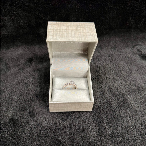 Zales Diamond Cushion Frame Engagement Ring in 10K Two-Tone Gold Size 6.5 - Picture 6 of 17